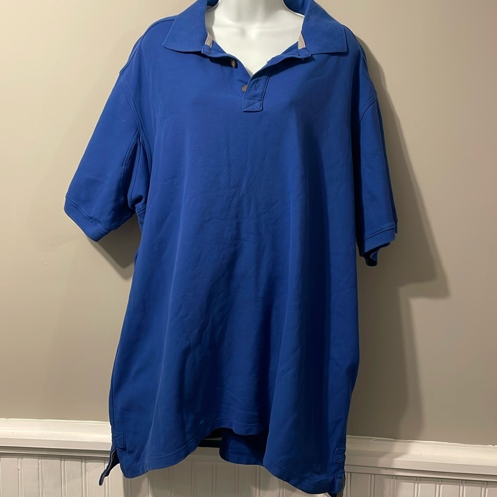 Duluth trading men’s shirt, pure cotton double XL blue